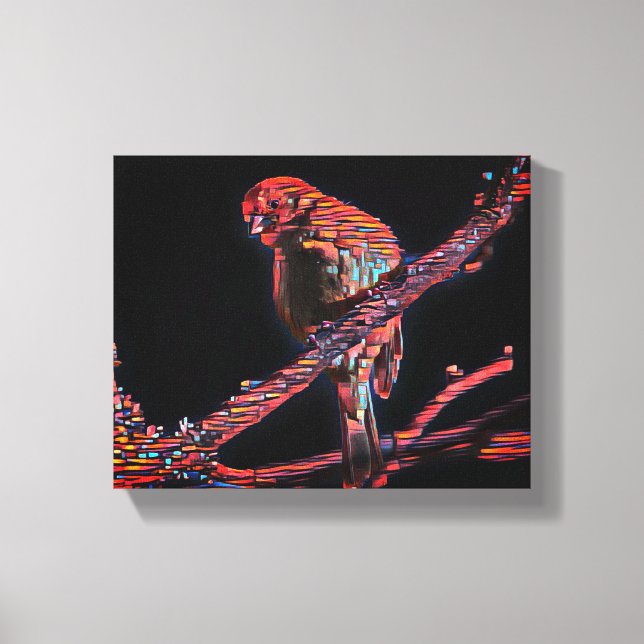 Lienzo "Los pájaros en el vuelo: una sinfonía de la liber (Anverso)