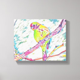 Lienzo "Los pájaros en el vuelo: una sinfonía de la liber