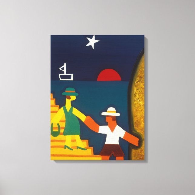 Lienzo Los Papás de Olivia 2005 (Anverso)