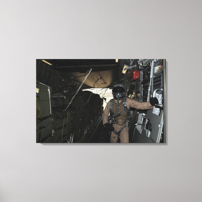 Lienzo Los paquetes del sistema de entrega de contenedore (Anverso)