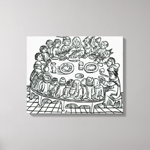 Lienzo Los peregrinos de Canterbury