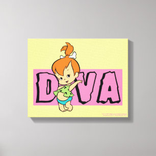 Lienzo Los Picapiedra   Pebbles - Pequeña Diva