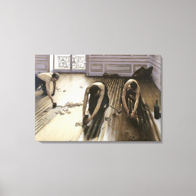 Lienzo Los planificadores del parqué, 1875 (Anverso)