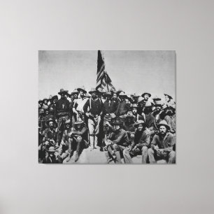 Lienzo Los potros Teddy Roosevelt Rough Riders 1898 del