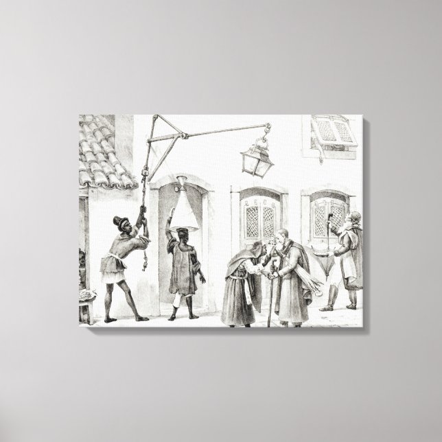 Lienzo Los primeros trabajos de la mañana (Anverso)