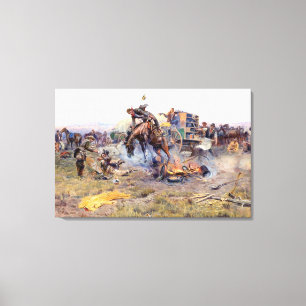 Lienzo Los problemas de un campamento Coco por Charles M.