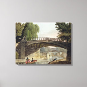 Lienzo Los puentes sobre el canal en los jardines de
