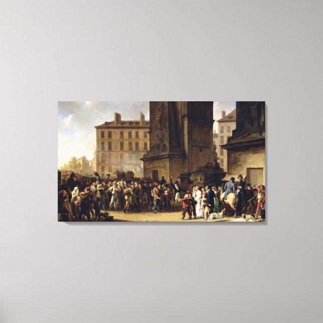 Lienzo Los reclutas de 1807 (Anverso)