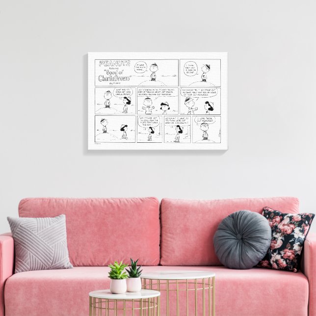 Lienzo Los Recuerdos de Charlie Brown en el hongo del lan (Insitu (Sala de estar))