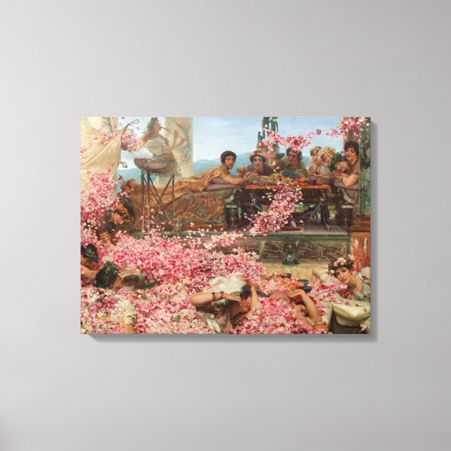 Lienzo Los Rosas de Heliogabalus (antiguo lujo romano) (Anverso)