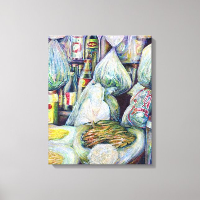 Lienzo Los sabores secos de Singapur (Anverso)