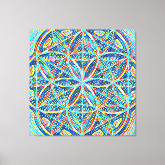 Lienzo Los sagrados Blueprints | Mosaico de mosaico, semi