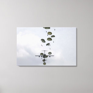 Lienzo Los soldados del ejército saltan de A.C. - 17