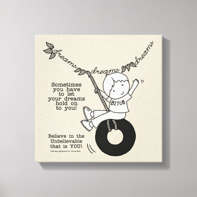 Lienzo Los sueños te sostienen (Anverso)