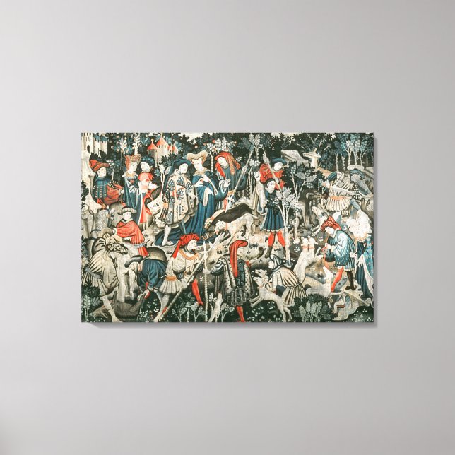 Lienzo Los Tapestries De Caza De Devonshire (Anverso)