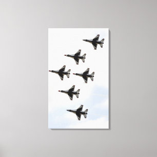 Lienzo Los Thunderbirds forman una formación del delta d
