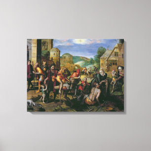 Lienzo Los trabajos de la misericordia