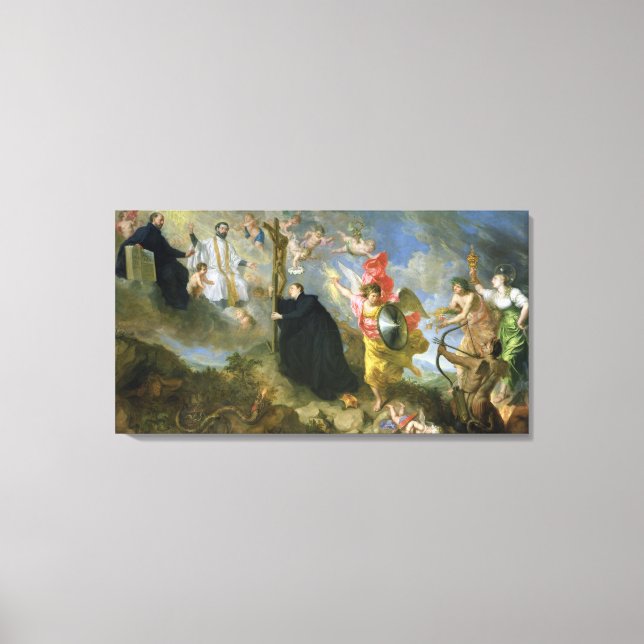 Lienzo Los votos de San Aloysius de Gonzaga (Anverso)