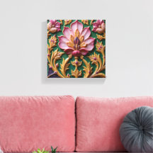 Loto Rosa Porcelana
