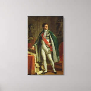 Lienzo Louis Alexandre Berthier que muestra el mapa de