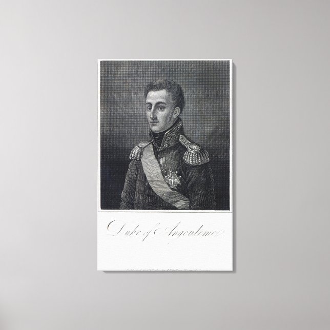 Lienzo Louis-Antoine de Bourbon Duke de Angulema (Anverso)