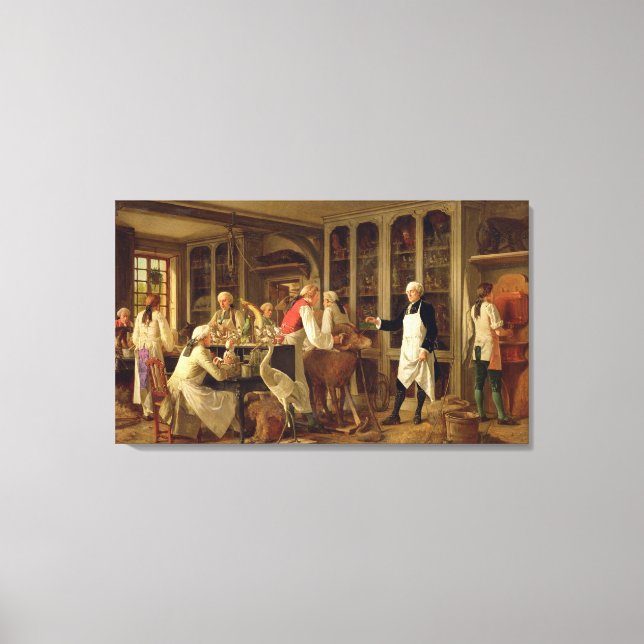 Lienzo Louis Jean Marie Daubenton (1716-99) en su Laborat (Anverso)