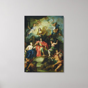 Lienzo Louis XIV coronado por la gloria, c.1686