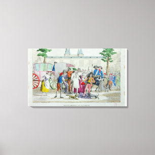 Lienzo Louis XVI y su familia llevados al templo