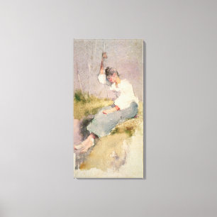 Lienzo Louise, una Chica bretona (con papel)