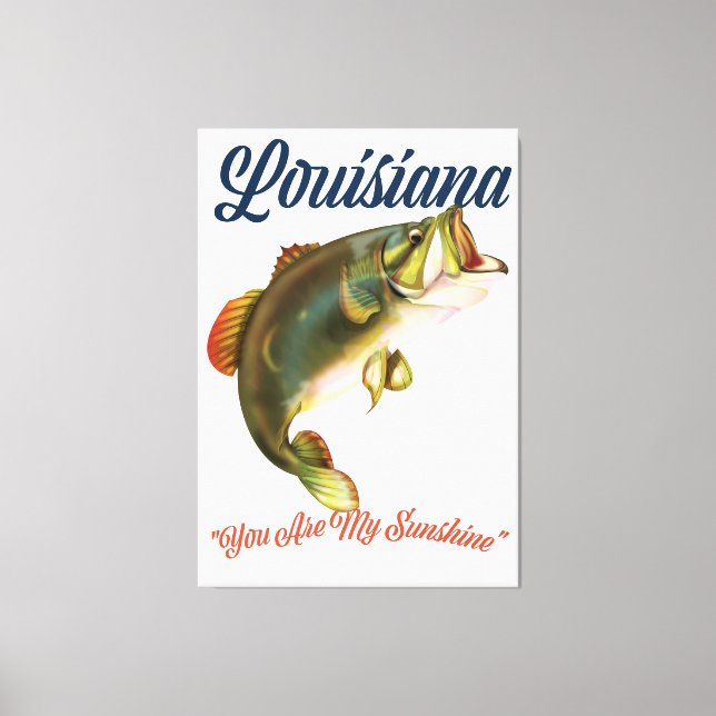 Lienzo Louisiana "eres mi Sunshine" (Anverso)