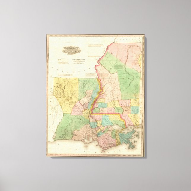 Lienzo Louisiana y Misisipi 2 (Anverso)