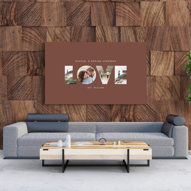 Lienzo Love 4 photo simple modern personalised gift canva (Subido por el creador)