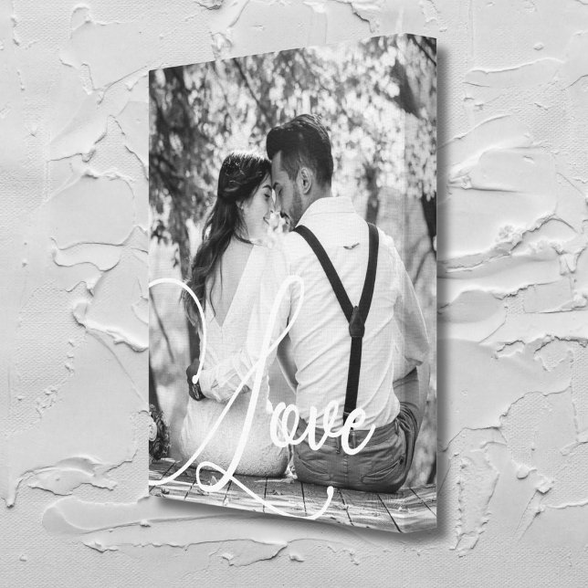Lienzo LOVE Boda blanco y negro (Subido por el creador)