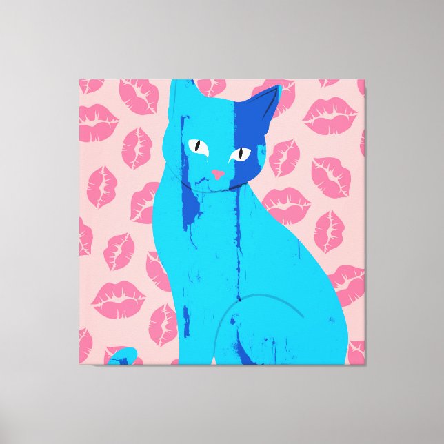 Lienzo Love Meow-ment (Anverso)
