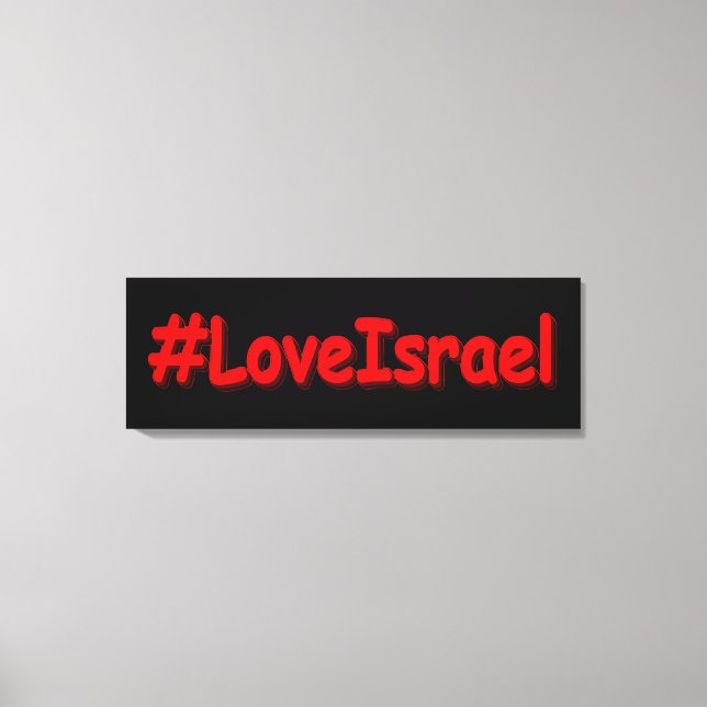 Lienzo "LoveIsrael", diseño elegante. Comprar ahora (Anverso)