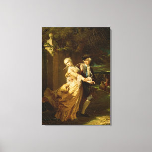 Lienzo Lovelace que secuestra a Clarissa Harlowe, 1867