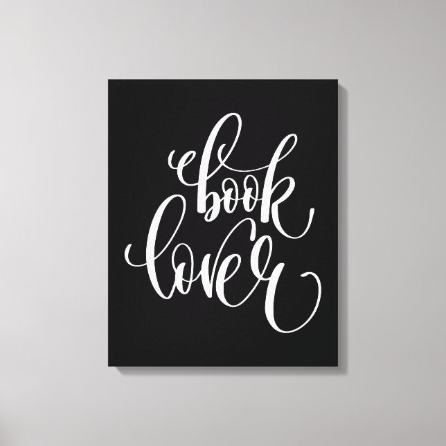 Lienzo Lover de libros (Anverso)