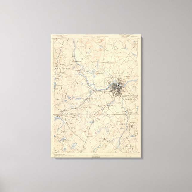 Lienzo Lowell, Massachusetts (Anverso)