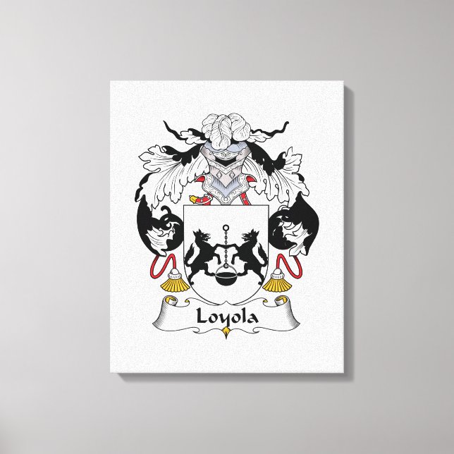 Lienzo Loyola Family Crest (Anverso)