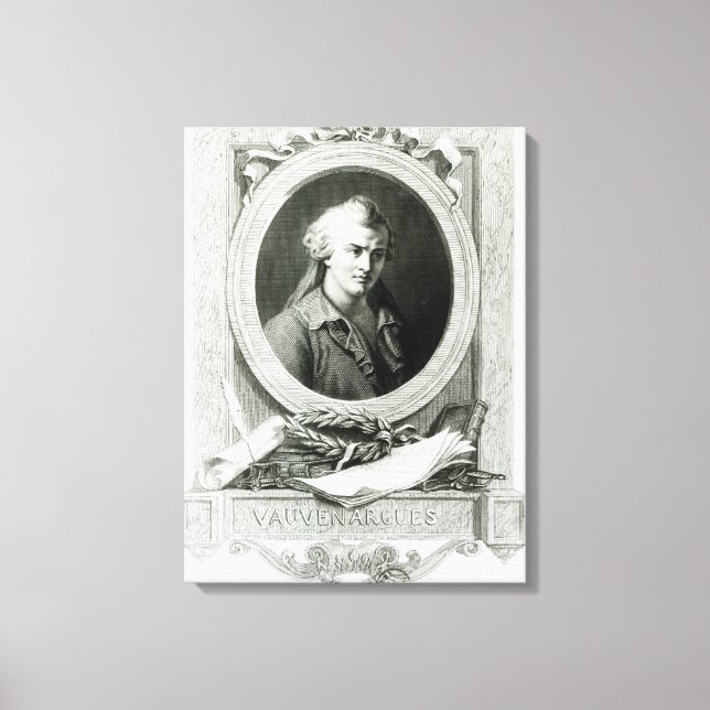 Lienzo Luc de Clapiers Marquis de Vauvenargues (Anverso)