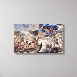 Lienzo Luca Giordano - La corteza de Barón y Morfeo