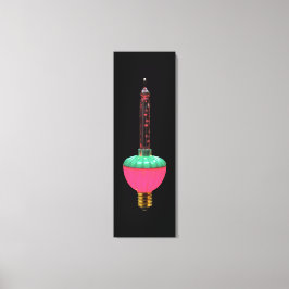 Lienzo Luces de burbuja individuales vintage para las fie