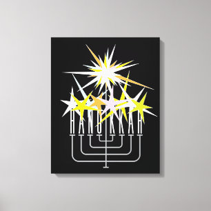 Lienzo Luces de Hanukkah