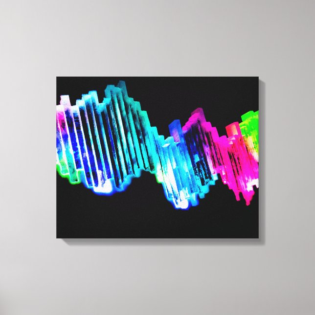 Lienzo Luces de neón en hielo (Anverso)