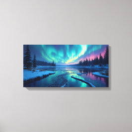 Lienzo Luces del Norte Aurora Boreal