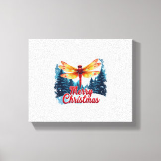 Lienzo Luces festivas de la libélula