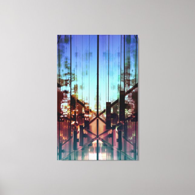 Lienzo Luces onduladas fotografía Bella Artes contemporán (Anverso)