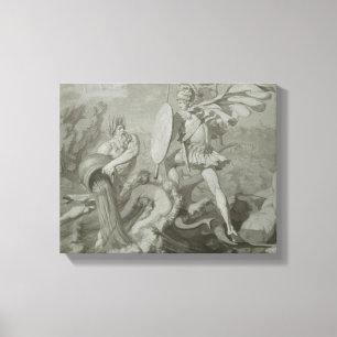 Lienzo Lucha de Aquiles con el río Scamander