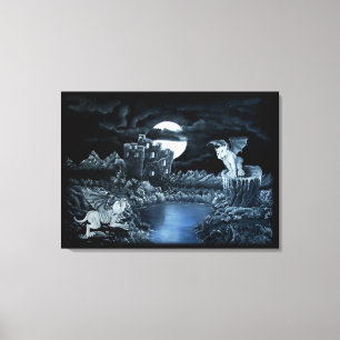 Lienzo Lucha entre el distrito de Golem y Dolem