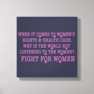 Lienzo Lucha por las mujeres